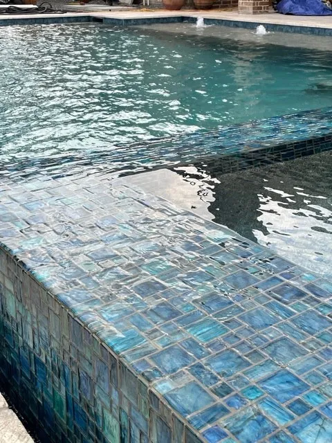 spillover from hot tub spa to pool Katy Fulshear Houston TX