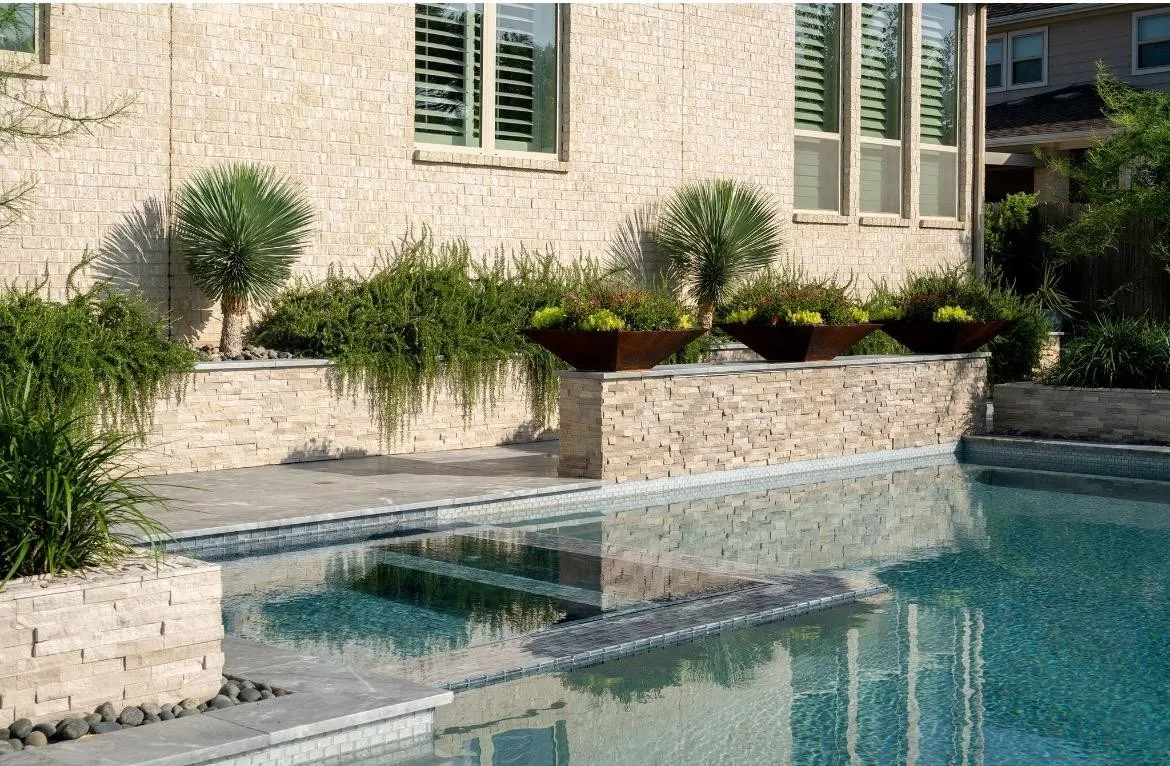 modern pool design tahoe slate surround fulshear katy houston tx