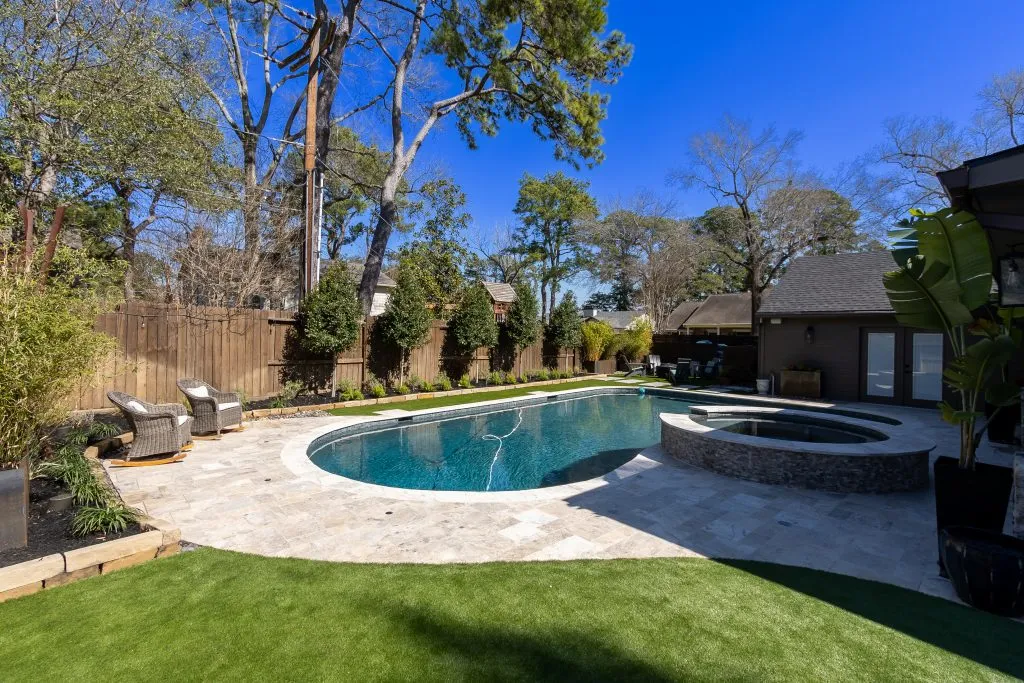 belcher great side view of pool installation