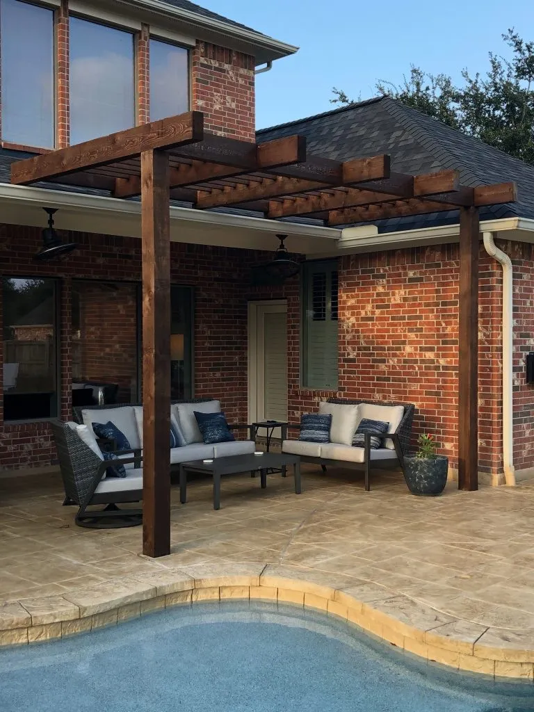 pergola design build contractors Houston Katy Cypress & Fulshear TX