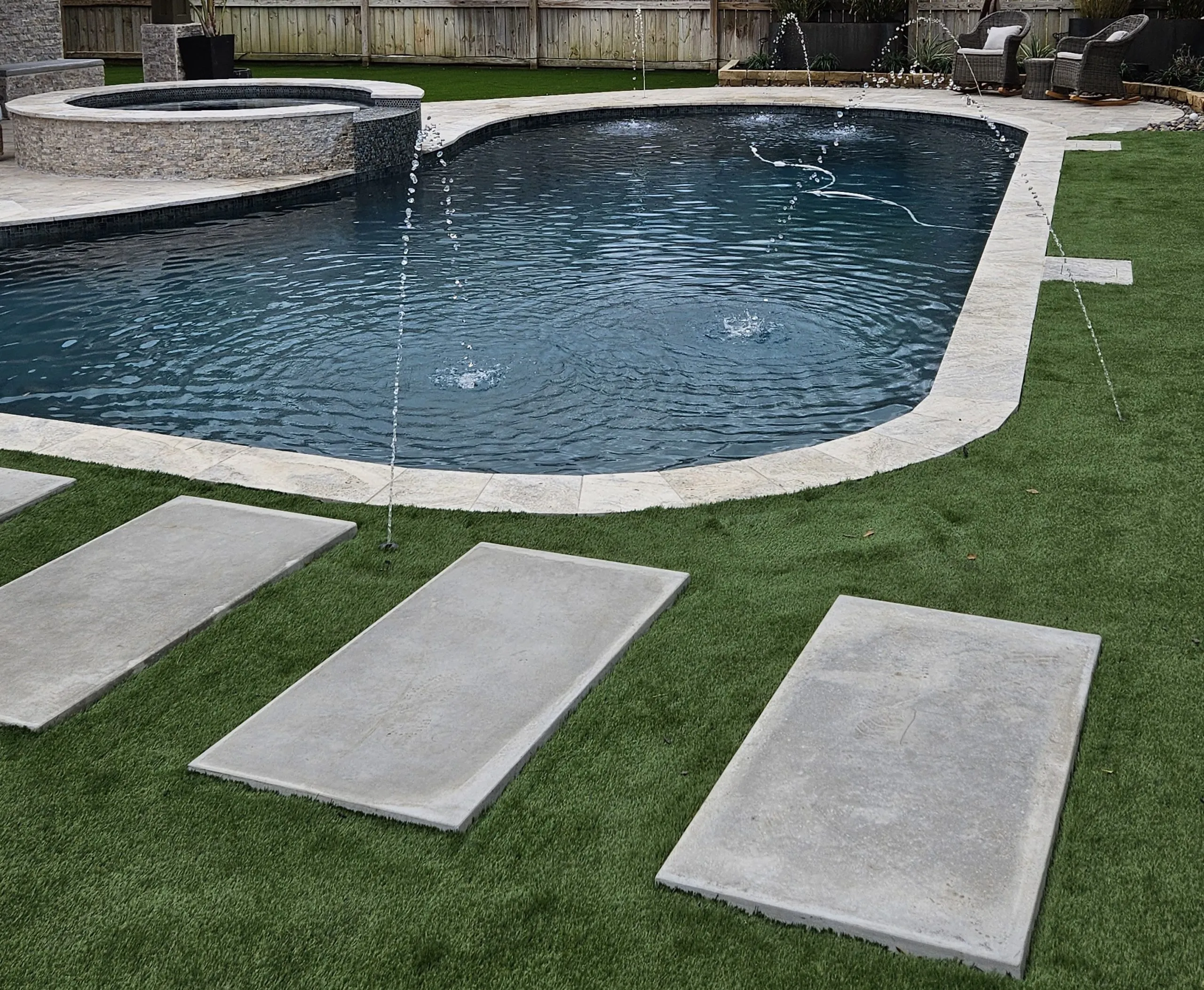 pool remodel renovation contractors Houston Fulshear Katy TX