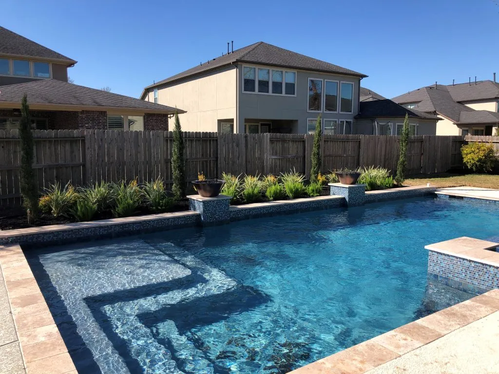 Sienna pool installation landscape design