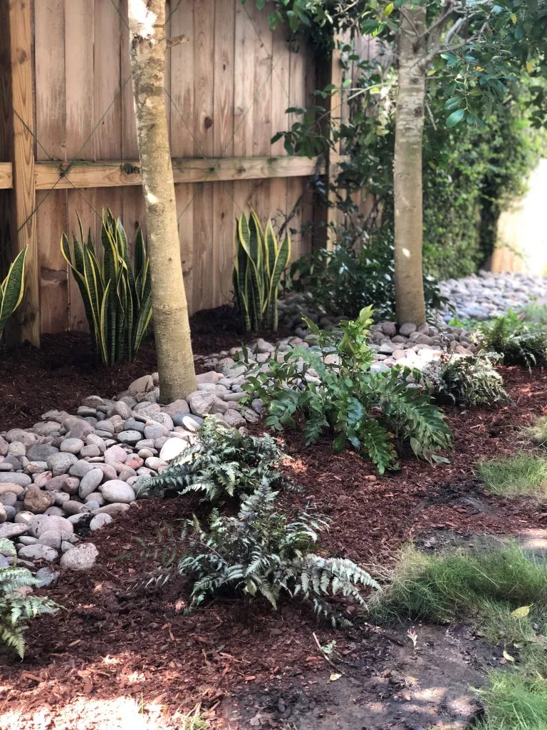 Side yard landscape designers Houston TX