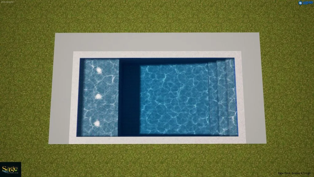 small cheap pool custom bubblers baja shelf